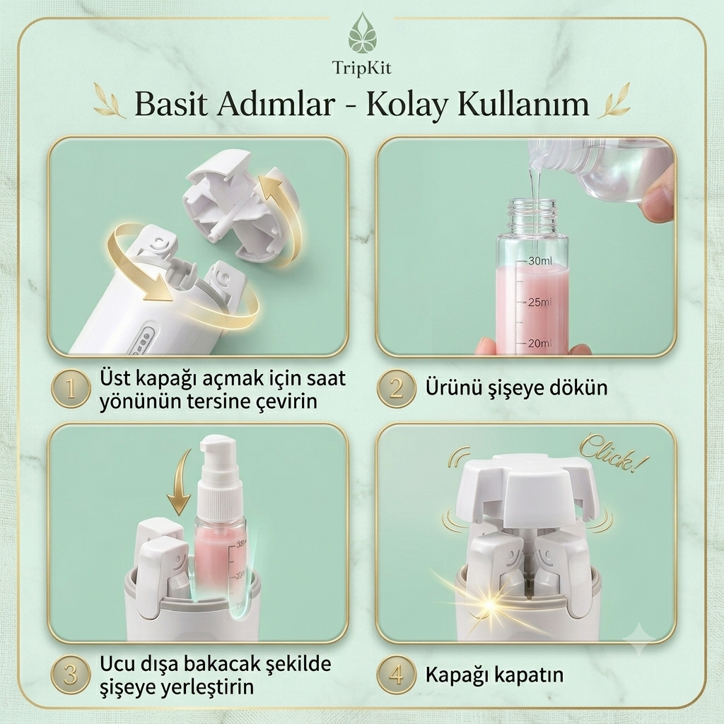 4'ü 1 arada Taşınabilir Dağıtıcı